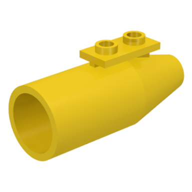yellow engine smooth large 1 x 2 thin top plate