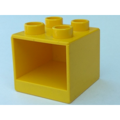 yellow duplo furniture cabinet 2 x 2 x 1 1 2