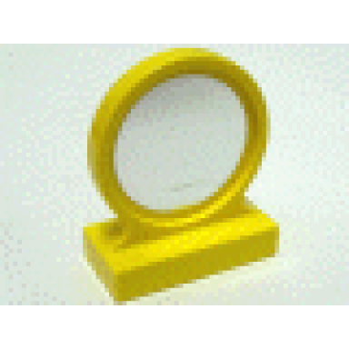 yellow duplo furniture mirror