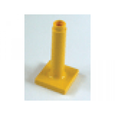 yellow duplo support sign post tall