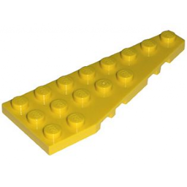 yellow wedge plate 8 x 3 pentagonal right