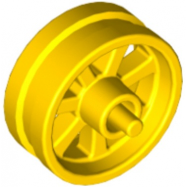 yellow wheel 15mm d x 6mm city motorcycle