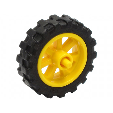 yellow wheel 15mm d x 6mm city motorcycle with black tire 21mm d x 6mm city motorcycle 50862 50861