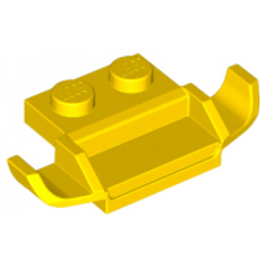yellow plate modified 1 x 2 with racers car grille