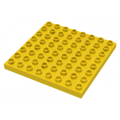 yellow duplo plate 8 x 8