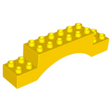 yellow duplo brick 2 x 10 x 2 arch