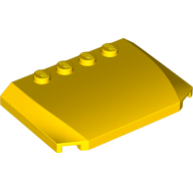yellow wedge 4 x 6 x 2 3 triple curved
