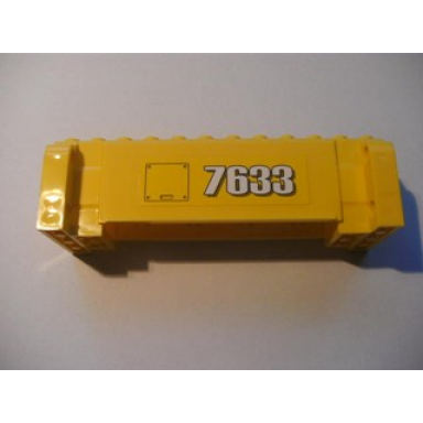 crane section 4 x 12 x 3 with 8 pin holes with service door with handle and 7633 pattern on both sides stickers - set 7633