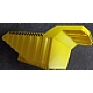 yellow vehicle tipper bed 32 x 16 x 10 2 3 with black and yellow danger stripes pattern on front and both sides stickers - set 7344