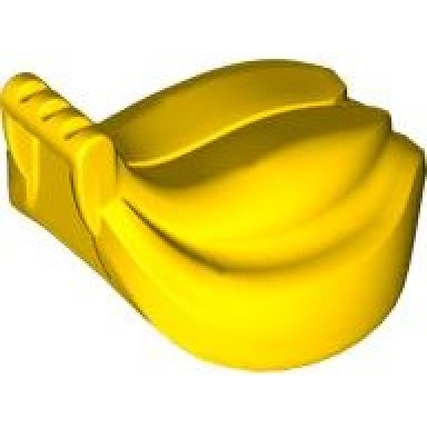 yellow duplo bananas - ridged handle round bottom tube