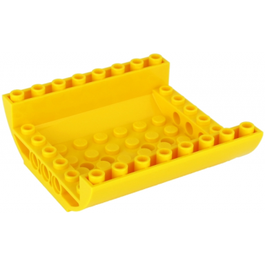 yellow slope curved 8 x 8 x 2 inverted double