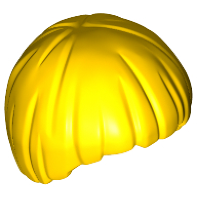 yellow minifigure hair smooth mop top