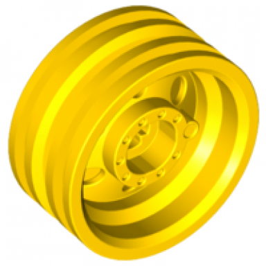 yellow wheel 30mm d x 14mm