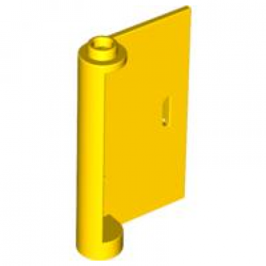 yellow door 1 x 3 x 4 right - open between top and bottom hinge