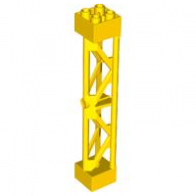 yellow support 2 x 2 x 10 girder triangular vertical - type 3 - 3 posts 2 sections