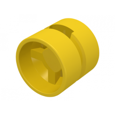yellow wheel 11mm d x 12mm hole round for wheels holder pin