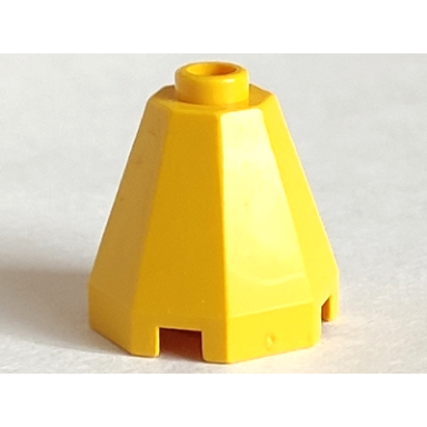 yellow cone 2 x 2 x 1 2 3 octagonal