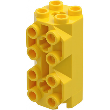 yellow brick modified octagonal 2 x 2 x 3 1 3 with side studs