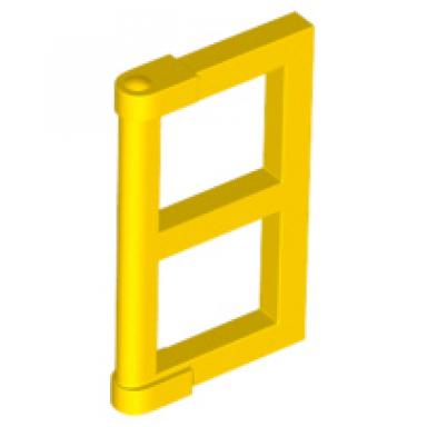 yellow pane for window 1 x 2 x 3 with thick corner tabs
