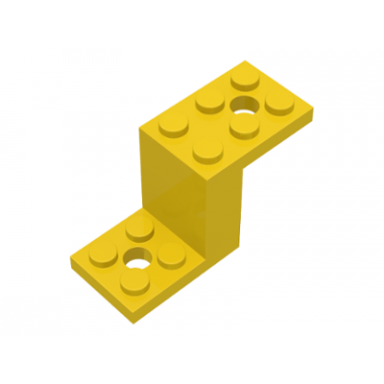 yellow bracket 5 x 2 x 2 1 3 with 2 holes