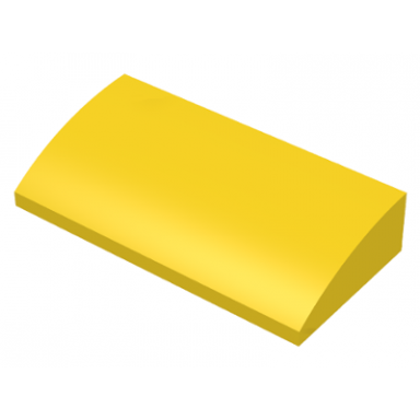 yellow slope curved 2 x 4 x 2 3 without bottom tubes
