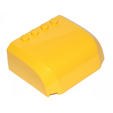 yellow windscreen 5 x 6 x 2 curved top canopy with 4 studs