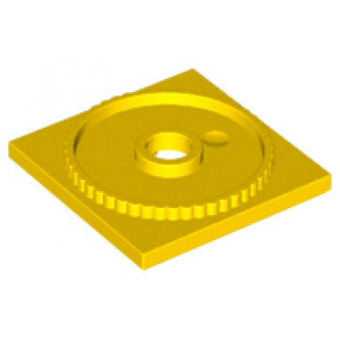 yellow turntable 4 x 4 square base locking
