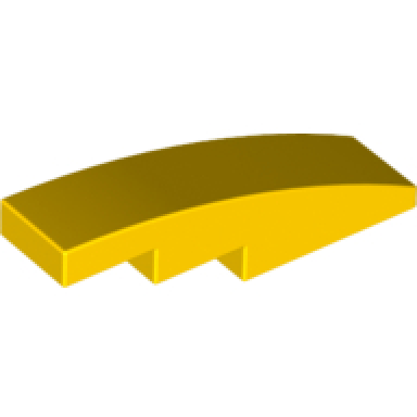 yellow slope curved 4 x 1