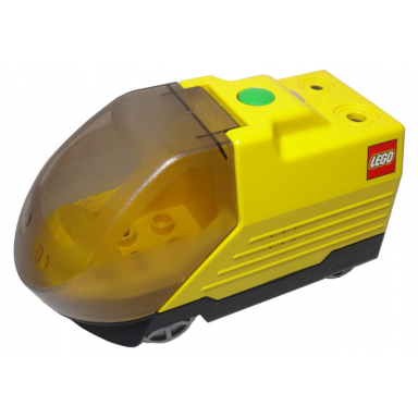 yellow duplo train intelli-train engine