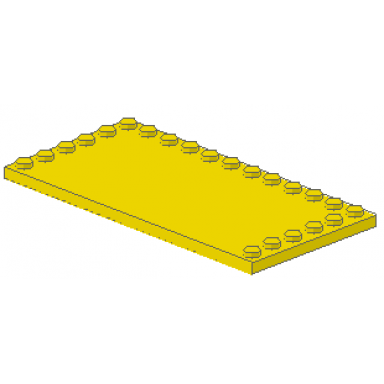 yellow tile modified 6 x 12 with studs on edges