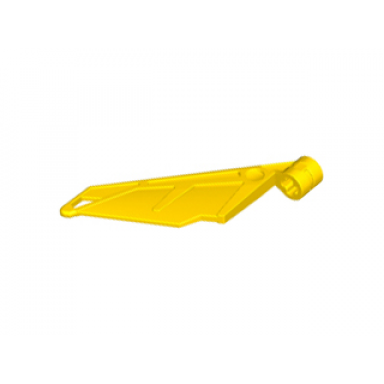 yellow bionicle wing small tail with axle hole