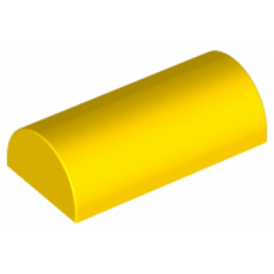 yellow slope curved 2 x 4 double undetermined type