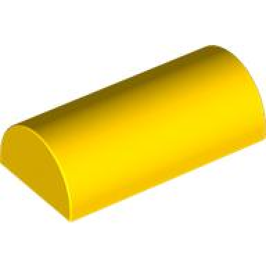 yellow slope curved 2 x 4 double without groove