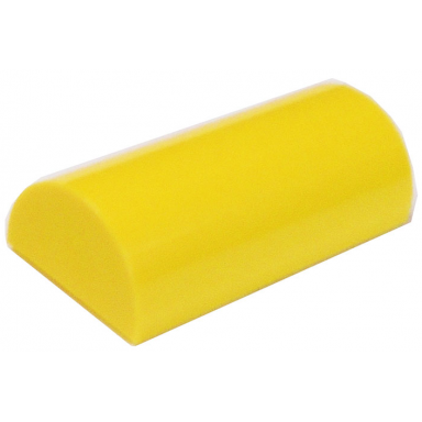 yellow slope curved 2 x 4 double with groove