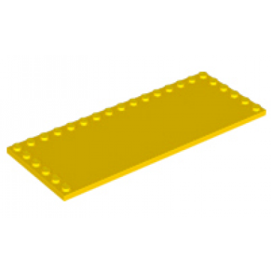 yellow tile modified 6 x 16 with studs on edges