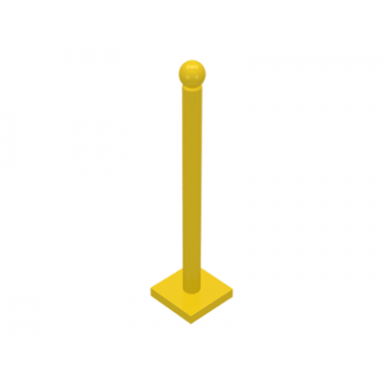 yellow belville umbrella stand with square base