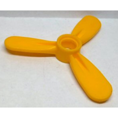 yellow duplo propeller rotor 3 blade 4 diameter small hole