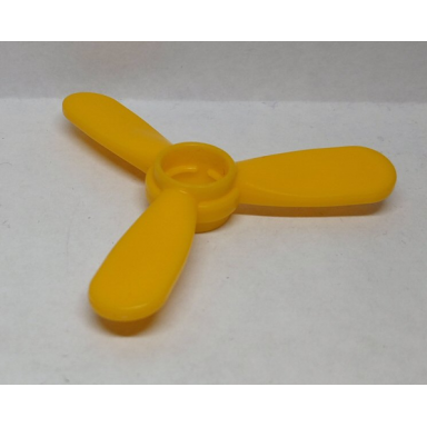 yellow duplo propeller rotor 3 blade 4 diameter large hole