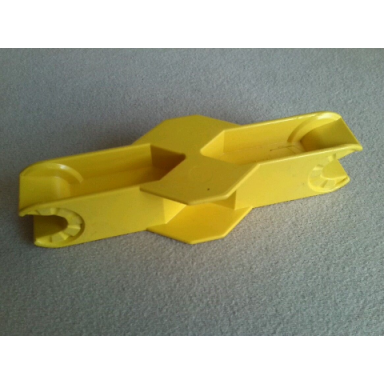 yellow duplo toolo arm 2 x 6 with clip at both ends