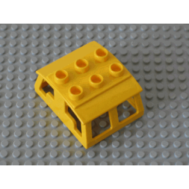 yellow duplo train locomotive cabin roof 2 x 3 studs