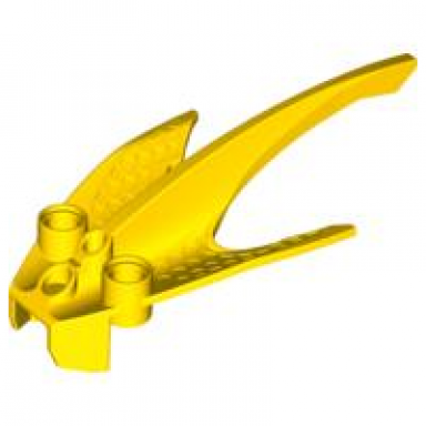 yellow bionicle toa webbed fin armor