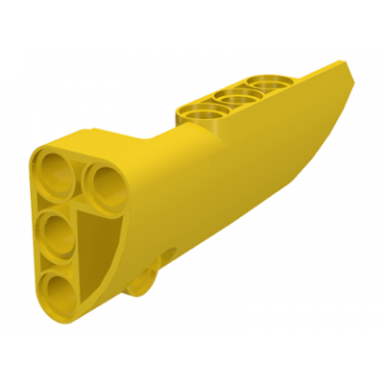 yellow technic panel fairing 4 small smooth long side b