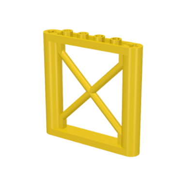 yellow support 1 x 6 x 5 girder rectangular