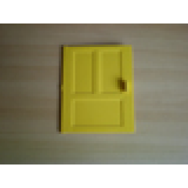 yellow duplo door window pane 1 x 4 x 4