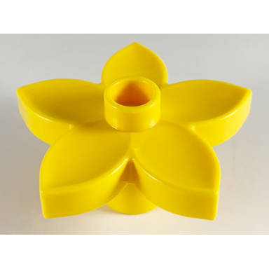 yellow duplo plant flower with stud