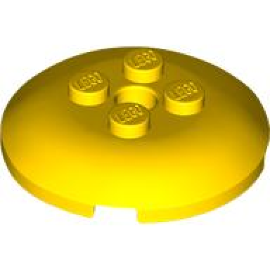 yellow brick round 4 x 4 x 2 3 dome top with hole