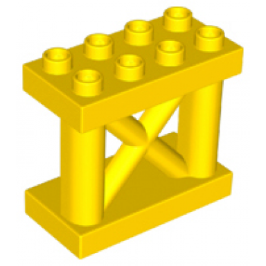 yellow duplo support 2 x 4 x 3 x-frame girder