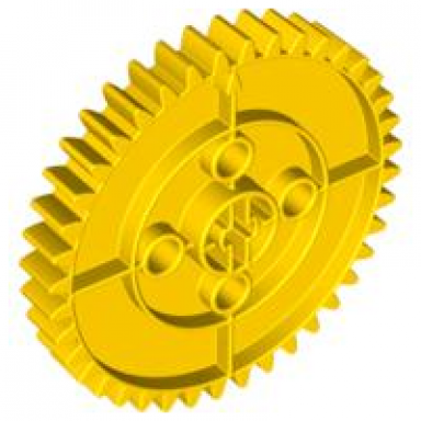 yellow duplo technic gear 6 x 6