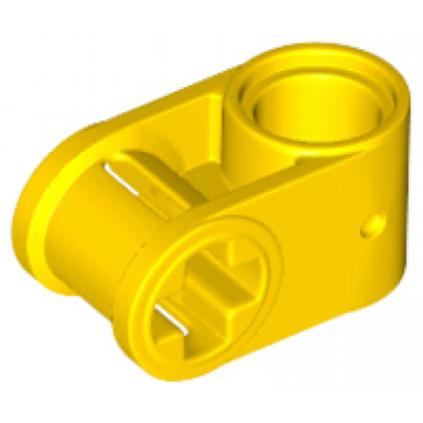 yellow technic axle and pin connector perpendicular