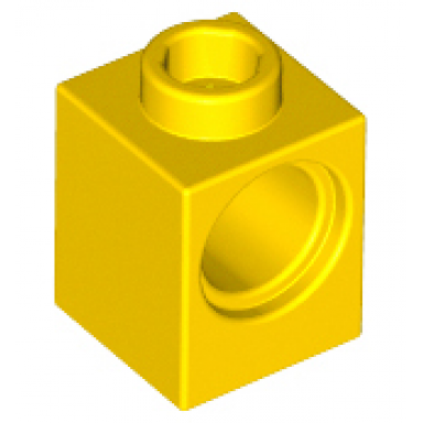 yellow technic brick 1 x 1 with hole